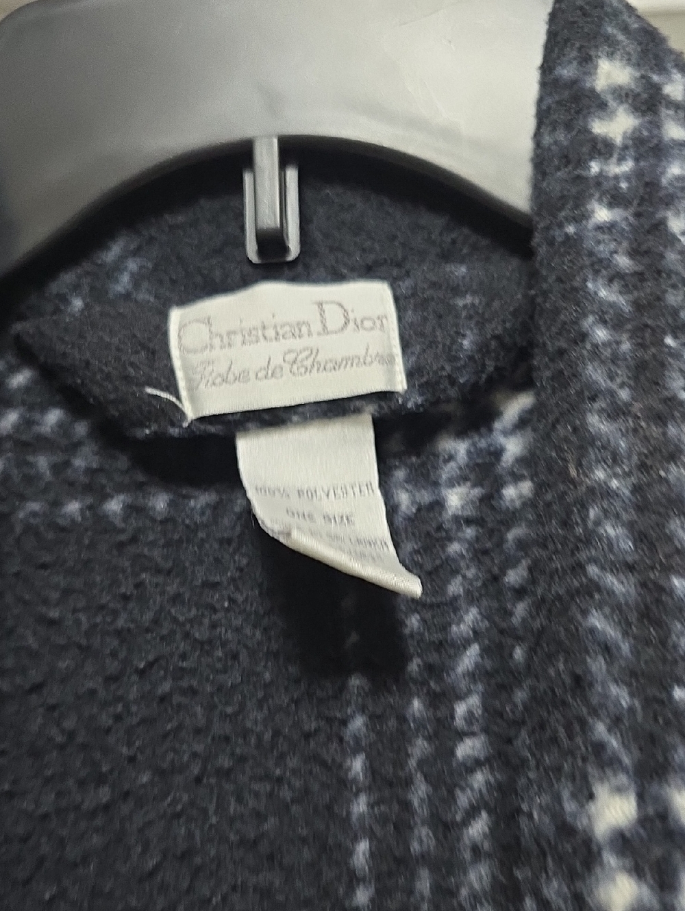 Dior Men's Black and White Checked Wool-Blend Blazer